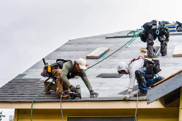 Professional Gutter Installation technician working in Oak Grove, VA